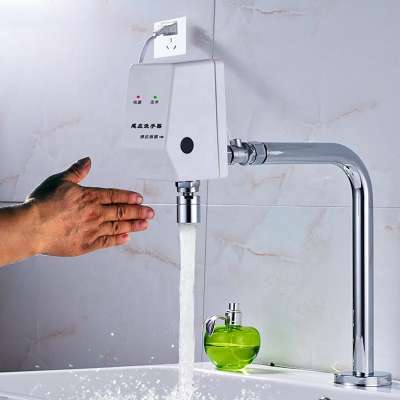 bathroom hand wash wall mounted touchless hand free contactless automatic sensor wave induction faucet