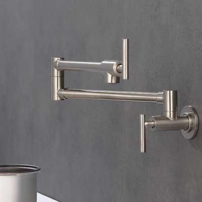 Hot new wall mount luxury water faucet mixer kitchen folding pot filler faucet