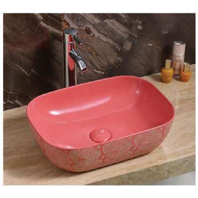 White chao zhou bathroom counter top red stone  washroom kitchen and bathroom hand wash basin