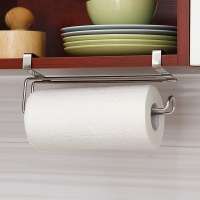 Kitchen Tissue Holder Hanging Bathroom Toilet Roll Paper Holder Towel Rack Kitchen Cabinet Door Hook Holder